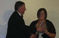 Helen Concannon recieving award