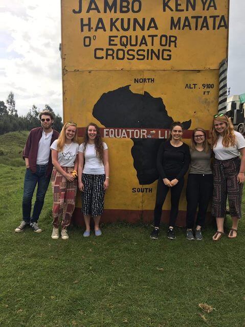 One the ground experiences from our Uni student volunteers/2018 June Harambee team at equator